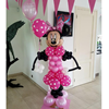 Minnie Mouse pilaar van ballonnen